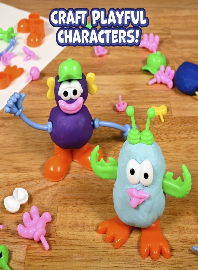 Ready 2 Learn Dough Character Accessories | Set of 52 | 21 Different Shapes | Playdough Accessories for Kids | Create Whacky Animals and Characters - Image 4
